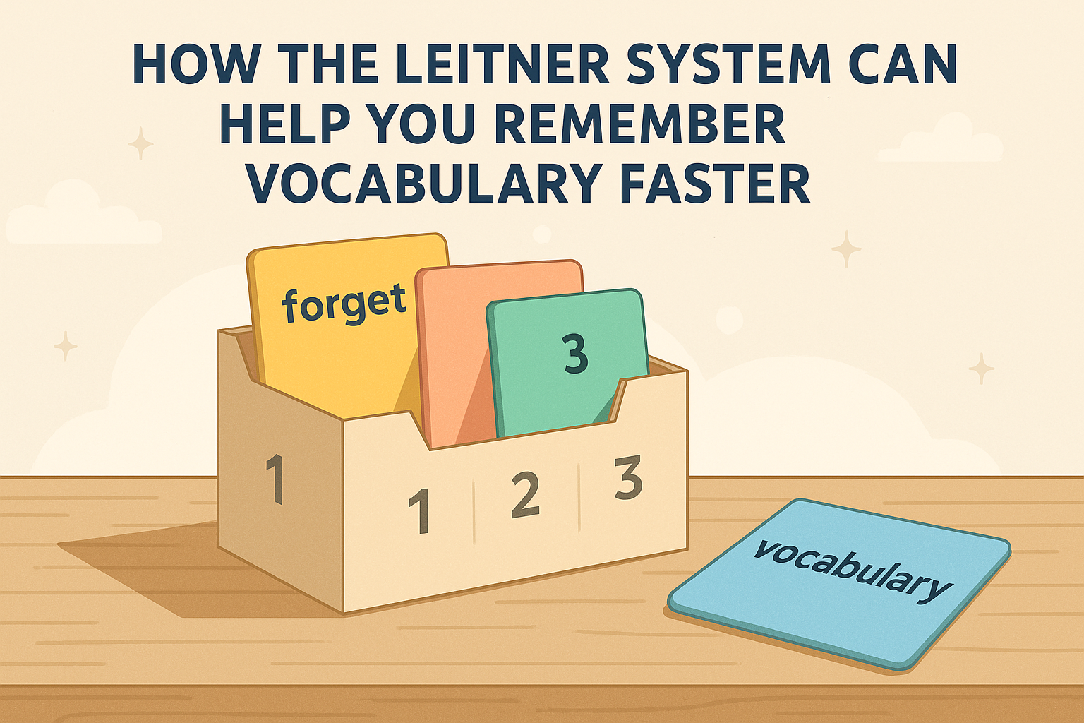 How the Leitner System Can Help You Remember Vocabulary Faster
