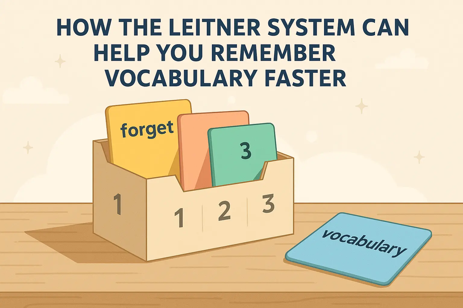 How the Leitner System Can Help You Remember Vocabulary Faster